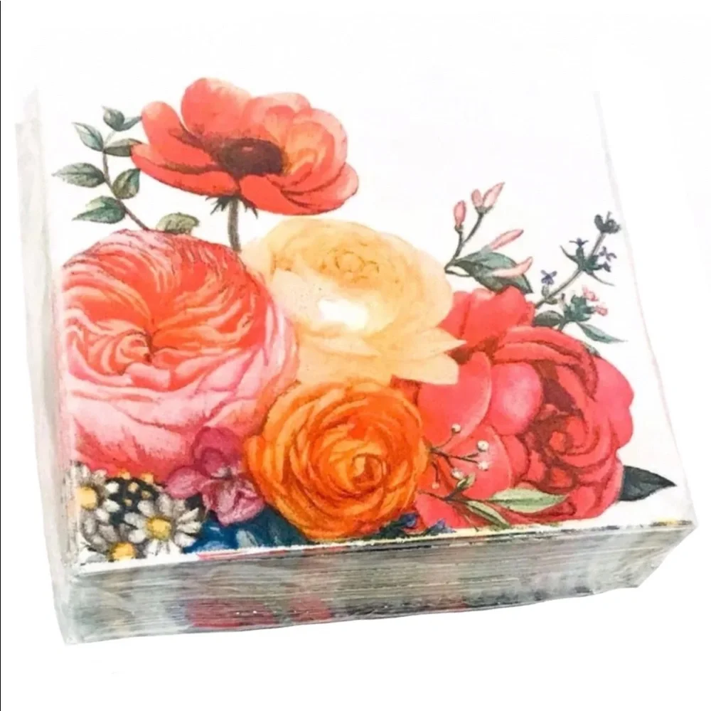 Blueink Studios Garden Fresh Cocktail Beverage Napkins 36ct